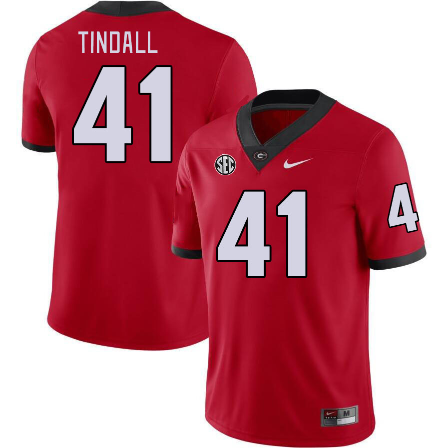#41 Channing Tindall Georgia Bulldogs Jerseys Football Stitched-Retro Red
